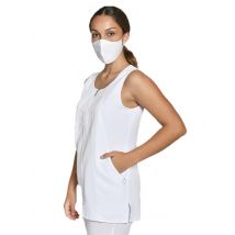 Tunique esthéticienne en microfibre à manches arrondies - MyLookPro