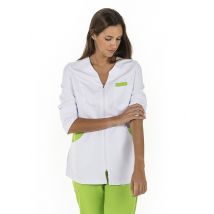 Veste manches longues bicolore en microfibre pour femme - MyLookPro