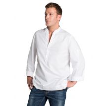 Chemisier Serveur Manches Longues Blanc - MyLookPro