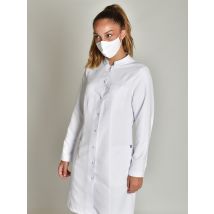Blouse blanche Laboratoire manches longues femme - MyLookPro