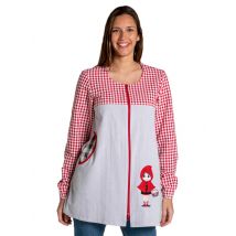 Blouse de maitresse d'école manches longues "Chaperon rouge" - MyLookPro