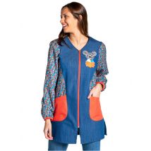 Blouse de crèche manches longues Denim à motifs "Souris"