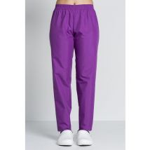 Pantalon mixte taille élastique violet - MyLookPro