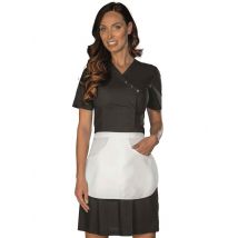 Blouse femme Monastir Noir avec Tablier 65% Polyester 35% Coton - MyLookPro