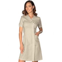 Blouse femme Monastir beige 60% Coton 40% Lin - MyLookPro