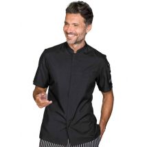 Veste homme Bradford Noir à manche courte 65% Polyester 35% - MyLookPro