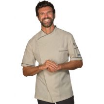 Veste de chef Dubai en Lin 60% Coton 40% Lin
