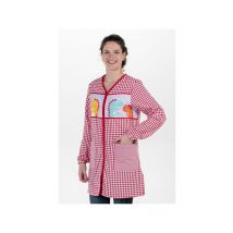 Blouse d'enseignante à manches longues dinosaure rouge 60% Coton 40% Polyester - MyLookPro