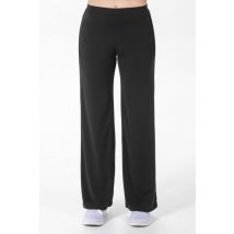 Pantalon femme large maille noir 100% Polyester - MyLookPro