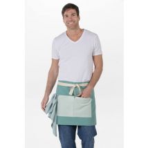 Tablier homme court toile verte 55% Polyester 45% Coton