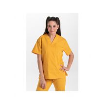 Blouse médicale unisexe ocre 70% Polyester 30% Coton - MyLookPro