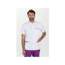 Veste homme à manches longues contraste lilas 67% Polyester 33% Coton