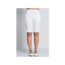 Bermuda femme avec poches blanc 67% Polyester 33% Coton - MyLookPro