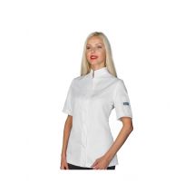 Veste de chef pour femme à manches courtes Boston Slim Superdry blanche 100% polyester Superdry