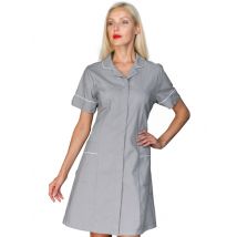 Blouse médicale pour femme à manches courtes Firenze gris Polyester/Coton - MyLookPro