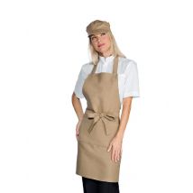 Tablier à bavette unisexe Martinica beige corde 100% Polyester