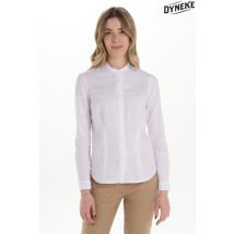 Chemise femme à col mao blanche DYNEKE - MyLookPro