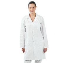 Blouse blanche manches longues unisexe 100 % coton Colombie - MyLookPro