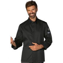 Veste de chef manches longues Chicago Homme Noire - MyLookPro