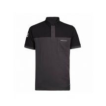 Polo de travail Homme Carlson gris et noir Nine Worths - MyLookPro