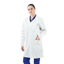 Blouse blanche unisexe 100% coton Colombie - MyLookPro