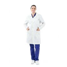 Blouse blanche manches longues unisexe 100 % coton Colombie - MyLookPro