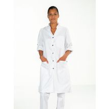Blouse médicale blanche manches longues réglables SARAH - MyLookPro