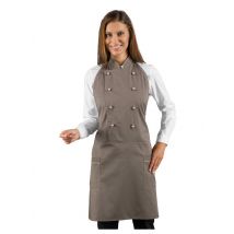 Tablier de cuisine beige foncé unisexe Isacco - MyLookPro