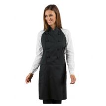 Tablier de cuisine noir unisexe Isacco - MyLookPro