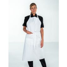 Tablier bavette de cuisine coton Blanc Mixte VALET - MyLookPro