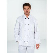 Veste de cuisine blanche Mixte manches longues FABRICE - MyLookPro
