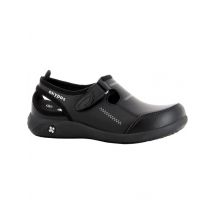 Sabot de travail en cuir noir Lilia Oxypas