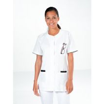 Tunique médicale blanche manches courtes HANNA - MyLookPro
