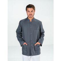 Tunique médicale Homme manches longues réglables Gris FABIEN - MyLookPro