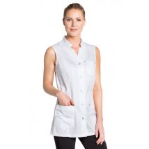 Tunique blanche d'esthétique sans manches - MyLookPro