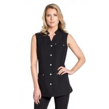 Tunique noire d'esthétique sans manche - MyLookPro