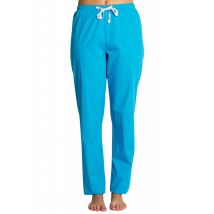 Pantalon médical bleu turquoise, coupe unisexe stretch - MyLookPro