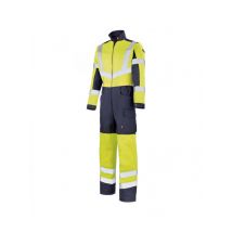 Combinaison de travail Homme Jaune fluo hivi et bleu marine - MyLookPro