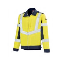 Veste de travail Homme jaune fluo hivi et bleu - MyLookPro