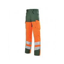 Pantalon sécurité haute visibilité orange hivi et vert