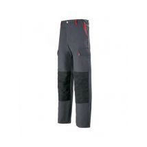Pantalon de travail Homme charbon et rouge - MyLookPro