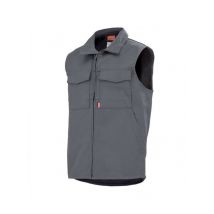 Gilet de travail Homme gris pas cher acier