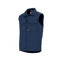 Gilet de travail homme bleu marine