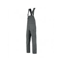 Cotte de travail Homme à bretelles gris charbon