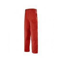 Pantalon de travail Homme Multipoches rouge