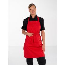 Tablier bavette de service mixte Rouge ANDREA