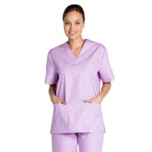 Tunique médicale parme unisexe col en V - MyLookPro