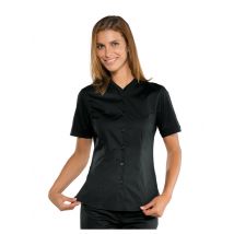 Chemisette noir manches courtes pour Femme Stretch Confort - MyLookPro