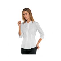 Chemise blanche manches 3/4 pour Femme Stretch Confort - MyLookPro