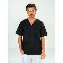 Casaque kinésithérapeute noire manches courte JULES - MyLookPro